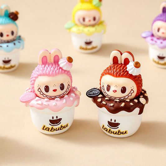 Frappuccino Labubu Mini Cute Doll