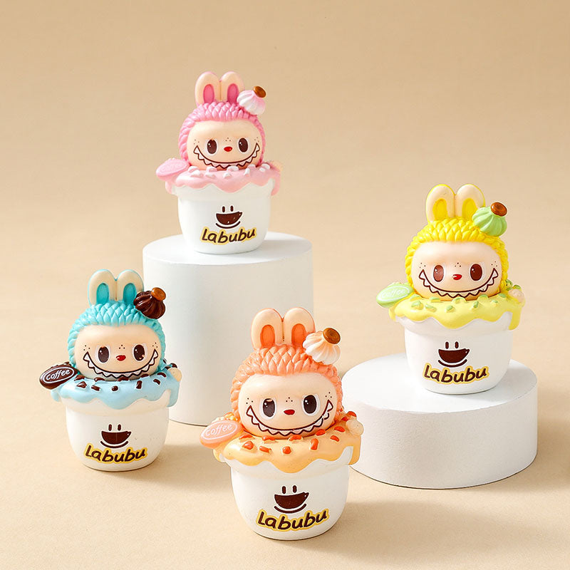 Frappuccino Labubu Mini Cute Doll
