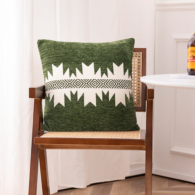Geometric Pattern Throw Pillow Cover