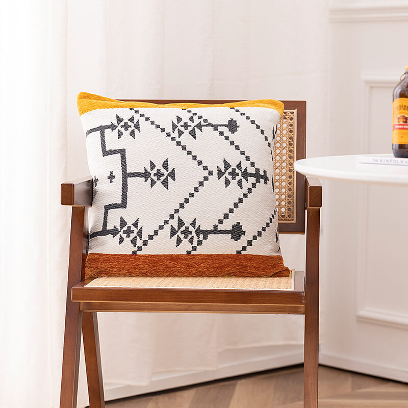 Geometric Pattern Throw Pillow Cover