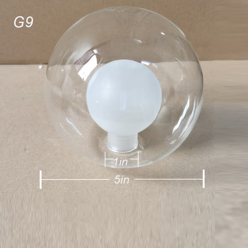 Abat-jour boule de verre