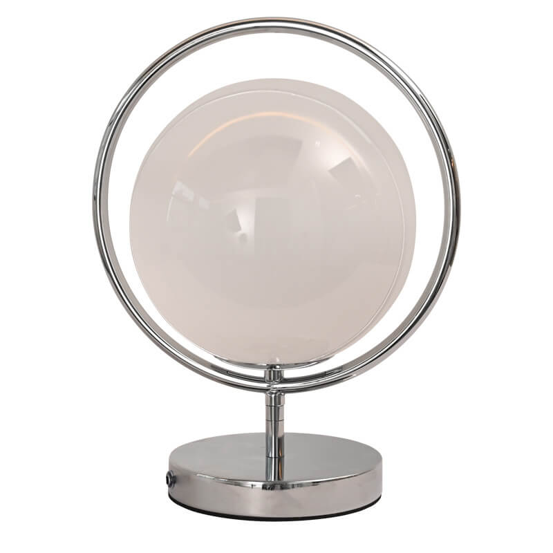 Lampe de table boule de verre