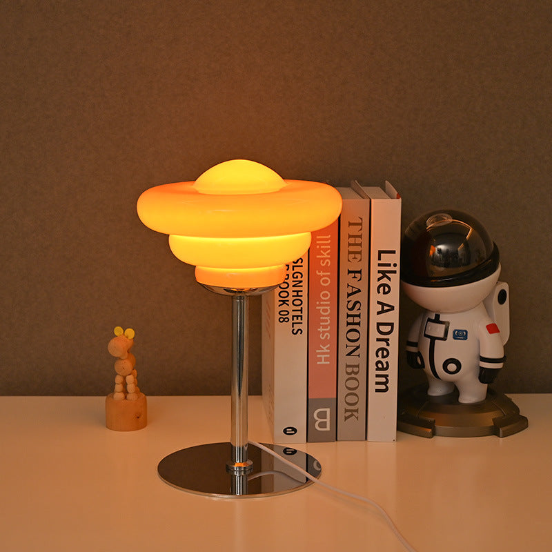 Glass Mushroom Table Lamp