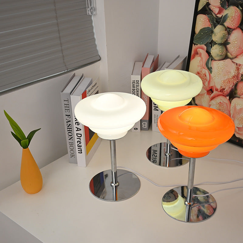 Glass Mushroom Table Lamp