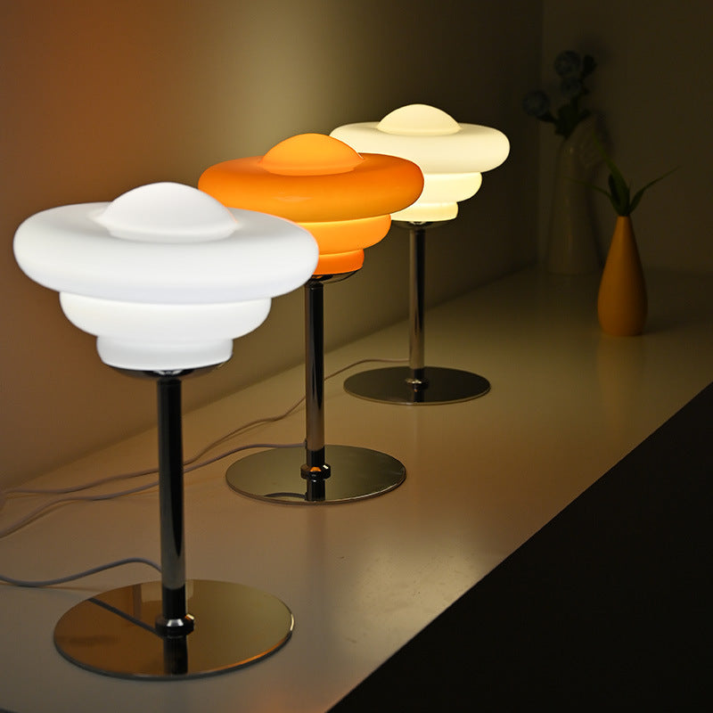 Glass Mushroom Table Lamp