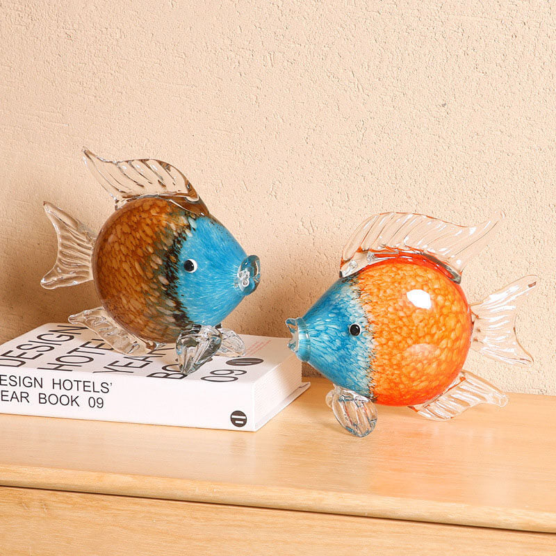 Glasur Bunte Fisch Ornamente
