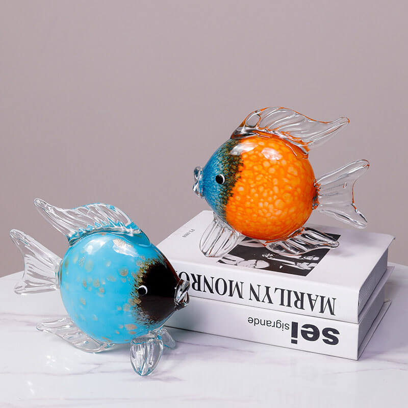 Glasur Bunte Fisch Ornamente