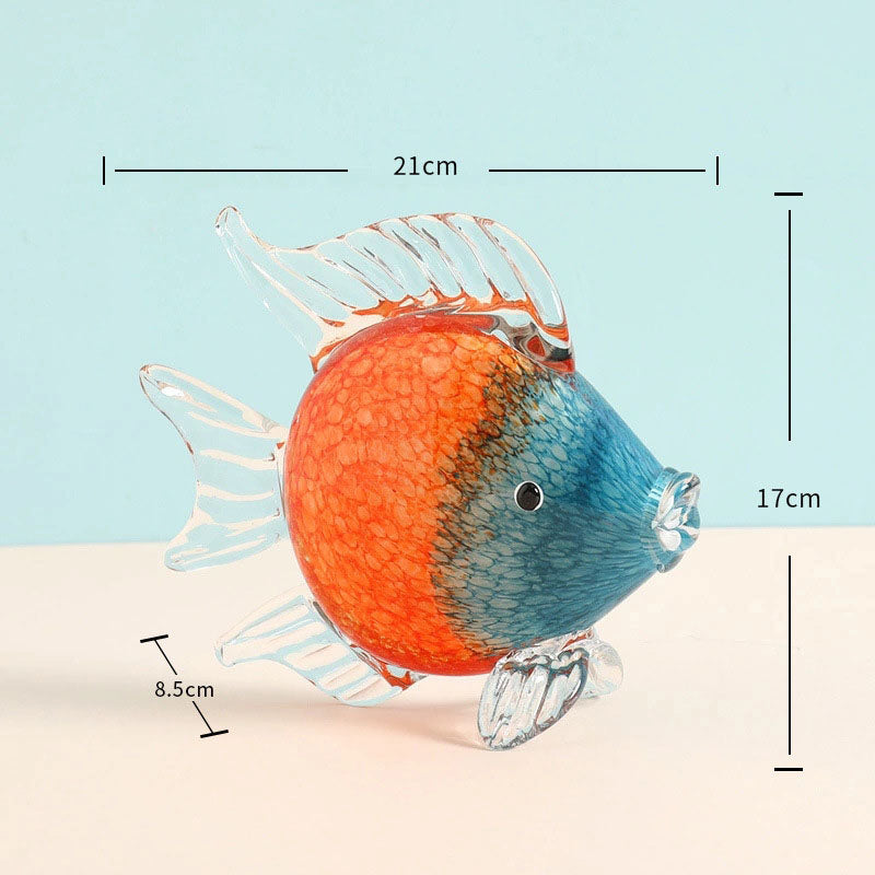 Glasur Bunte Fisch Ornamente