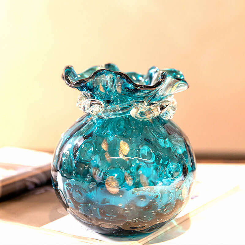Vase porte-bonheur émaillé