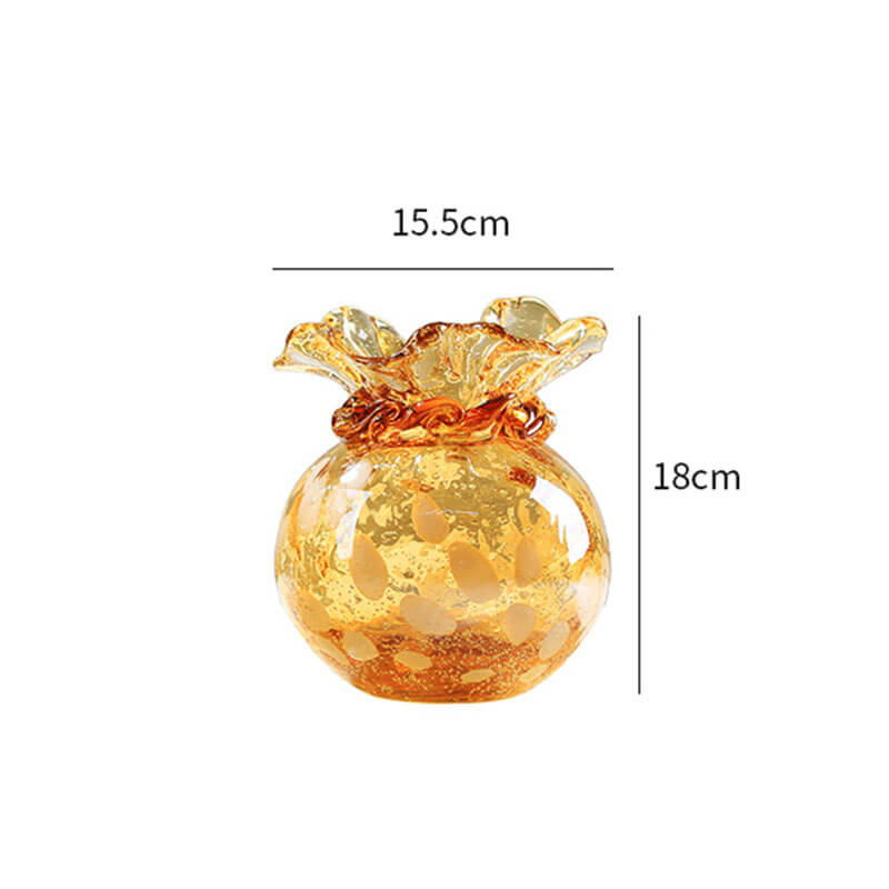 Vase porte-bonheur émaillé