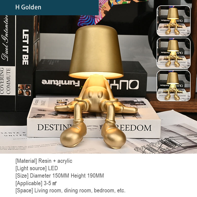 Lampe de bureau à chargement tactile Little Golden Man