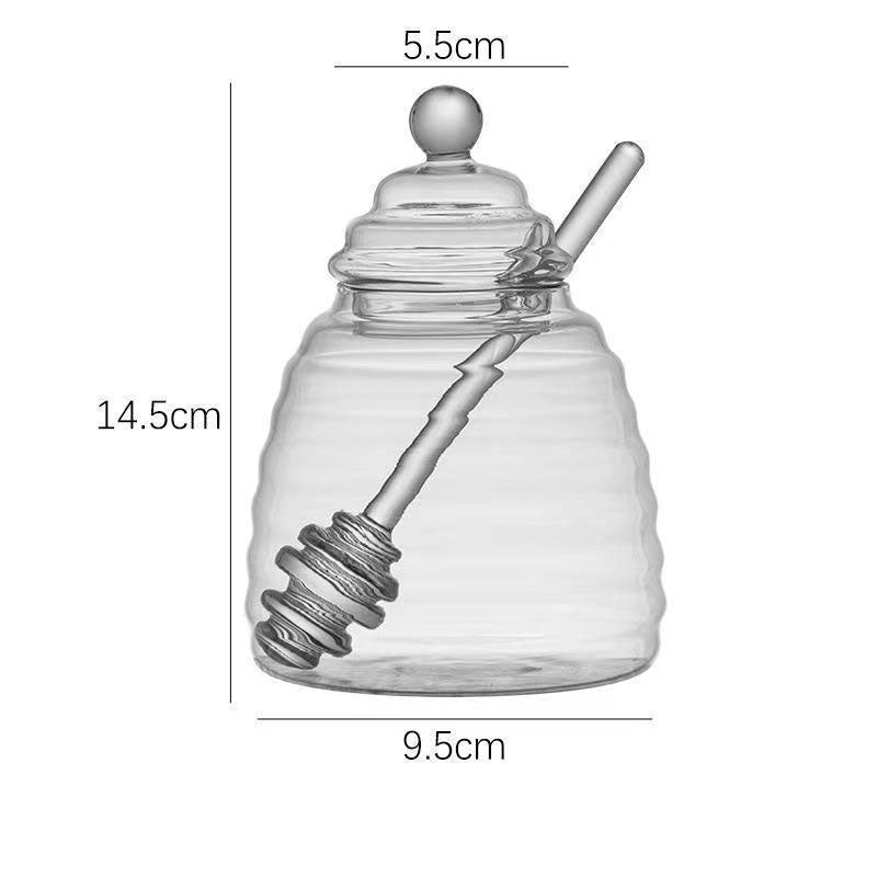 Small Bee Glass Honey Jar