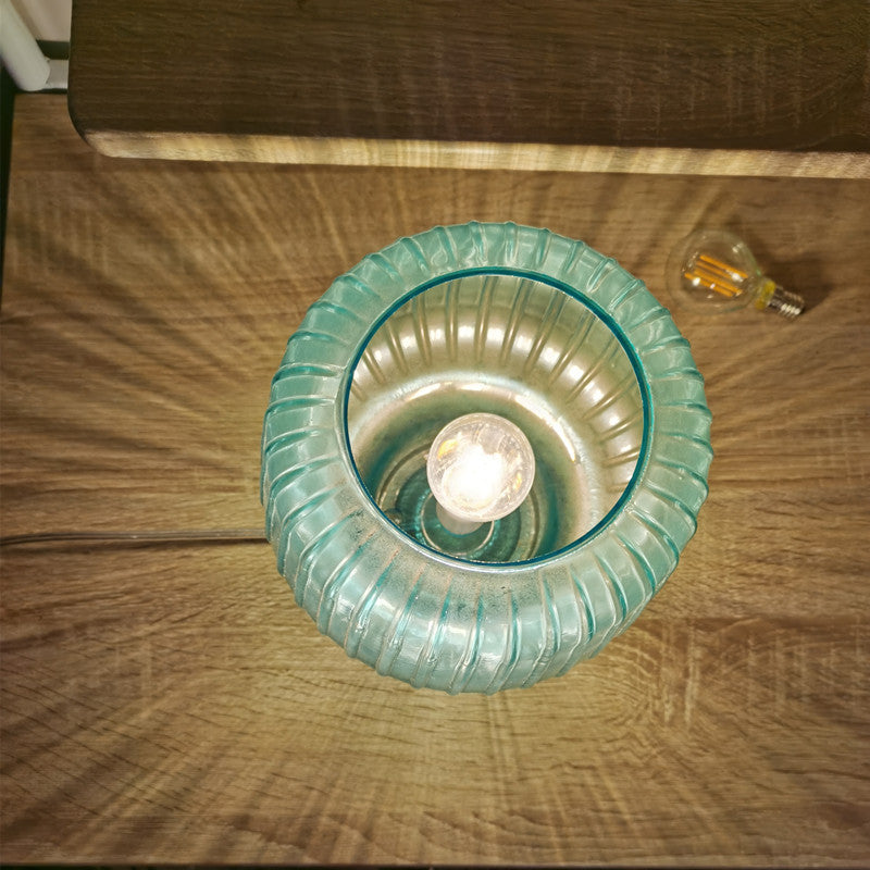 Hammered Glass Table Lamp