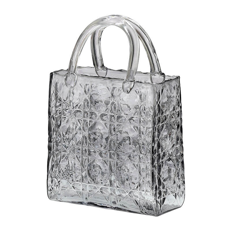 Vase en verre pour sac à main
