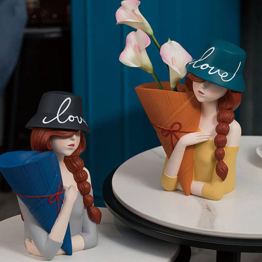 Hip Hop Mädchen Harz Dekoration