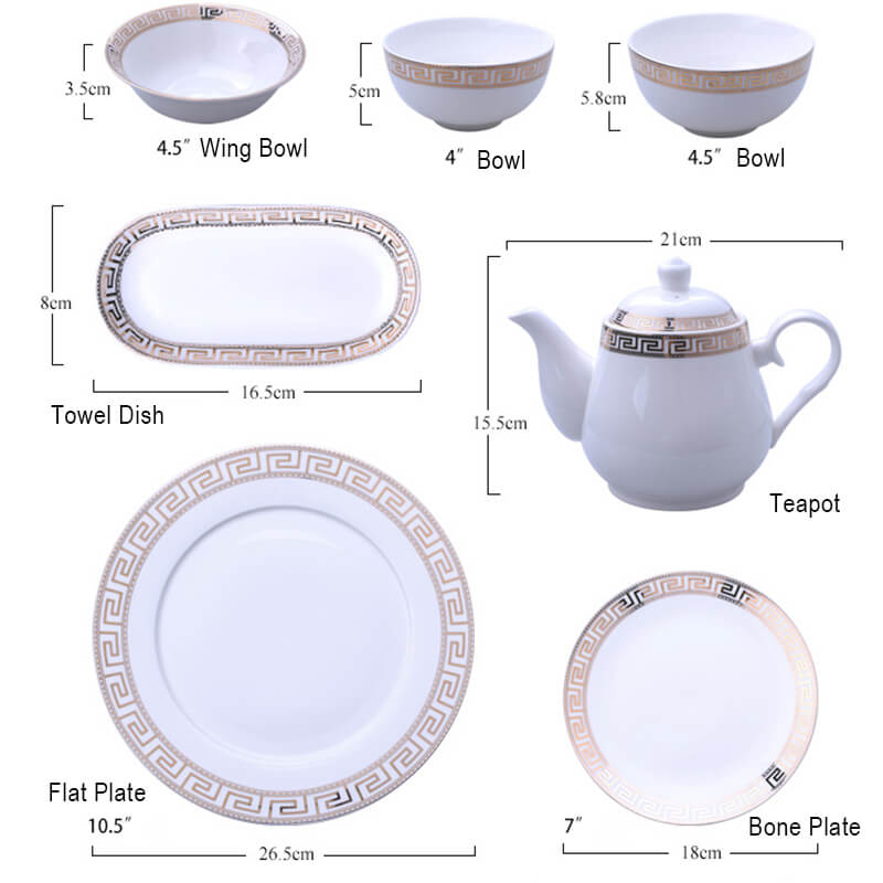 Luxury Ceramic Tableware Set