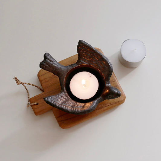 Iron Bird Shaped Candle Holder