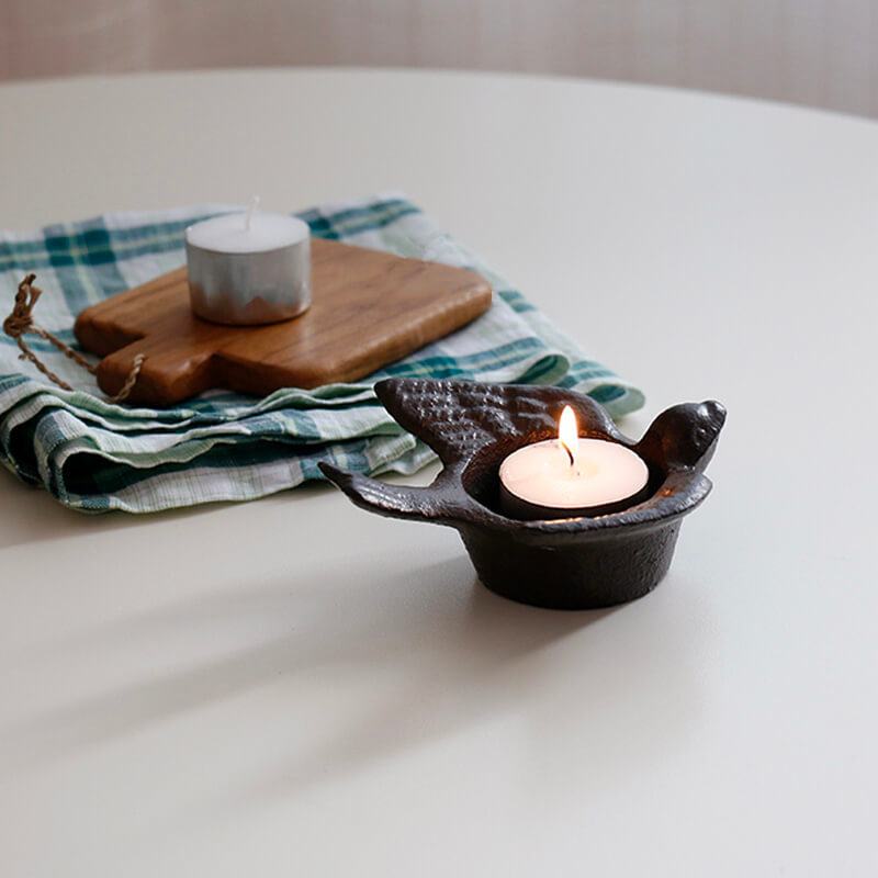 Iron Bird Shaped Candle Holder