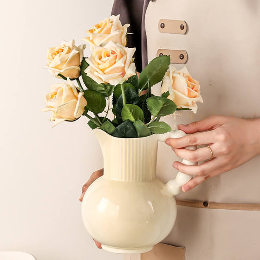 Kettle Shaped Ceramic Vase