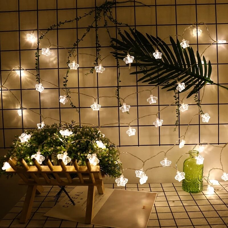 LED Crown String Lights