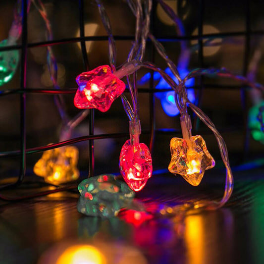 LED Pentagram String Lights