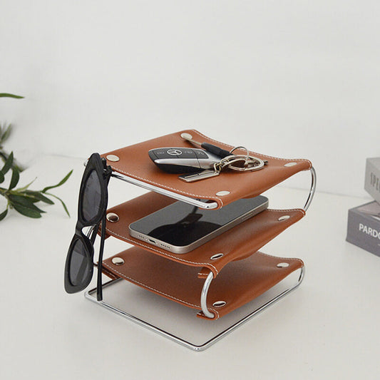 Leather Desktop Storage