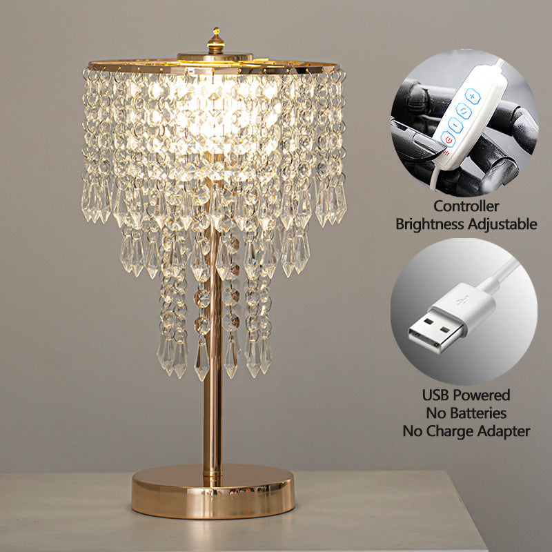 Light Luxury Crystal Table Lamp