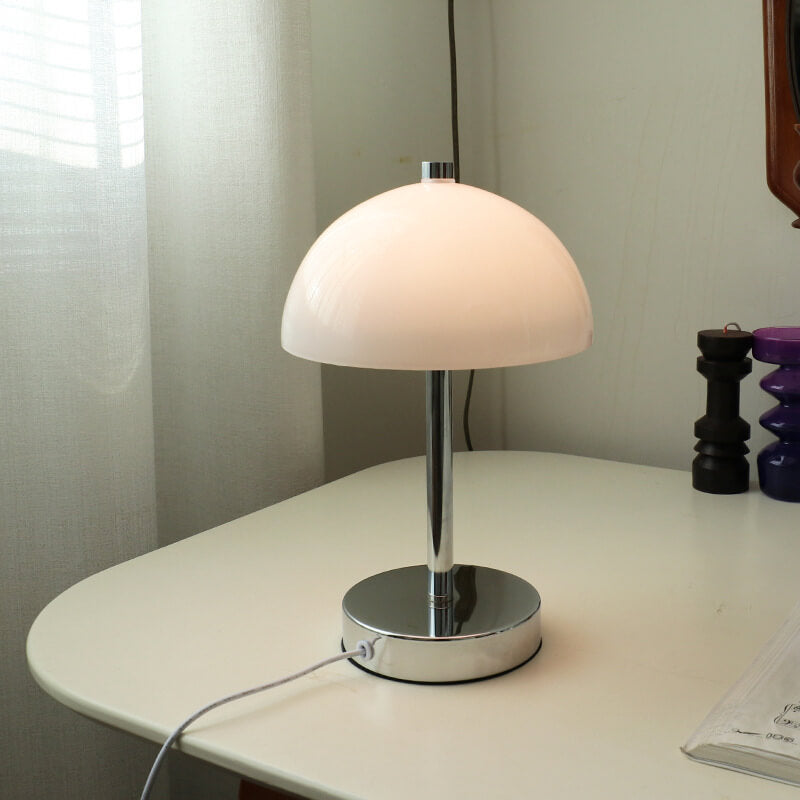 Lampe de table de luxe légère avec abat-jour en verre