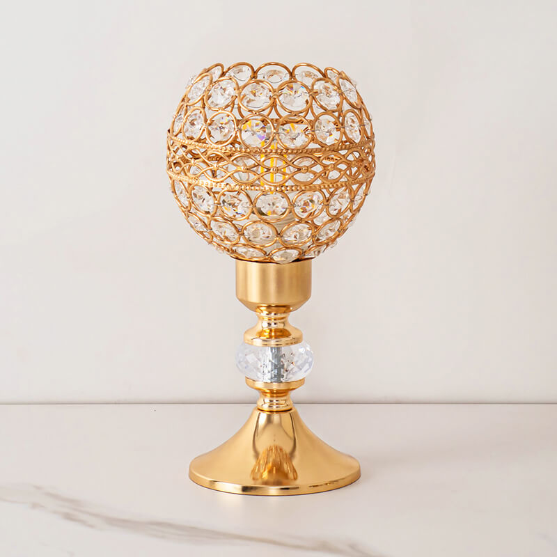 Light Luxury Golden Crystal Table Lamp