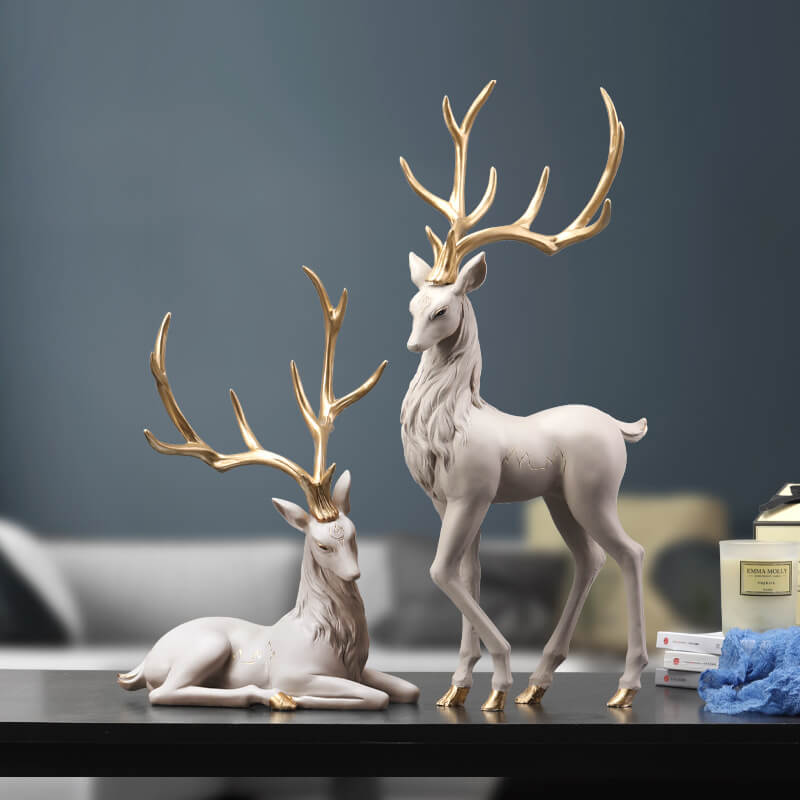 Décoration d'intérieur de luxe en forme d'élan