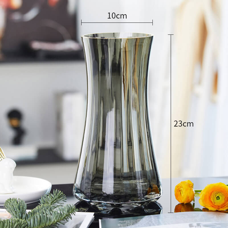 Vase en verre simple et léger de luxe