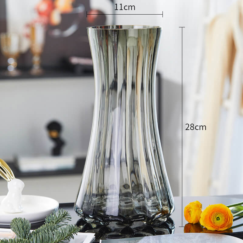 Vase en verre simple et léger de luxe