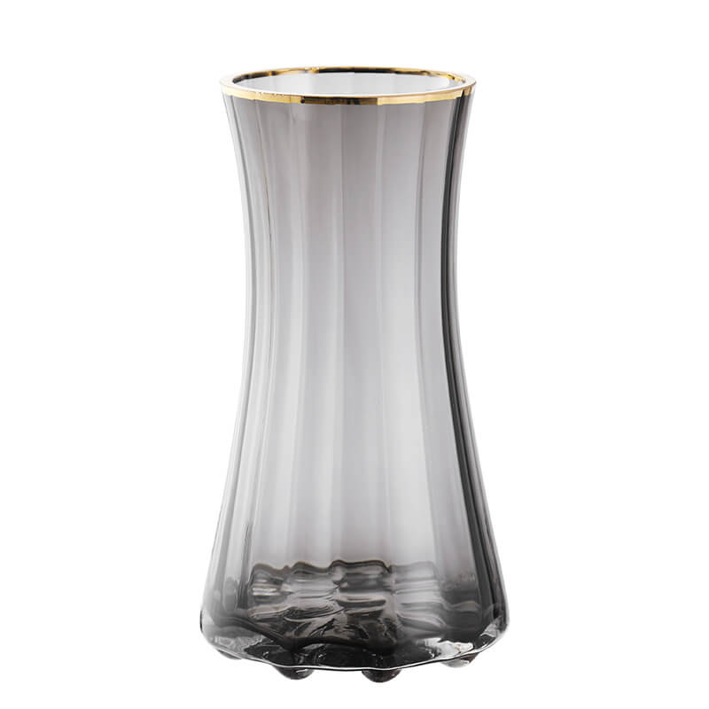 Vase en verre simple et léger de luxe