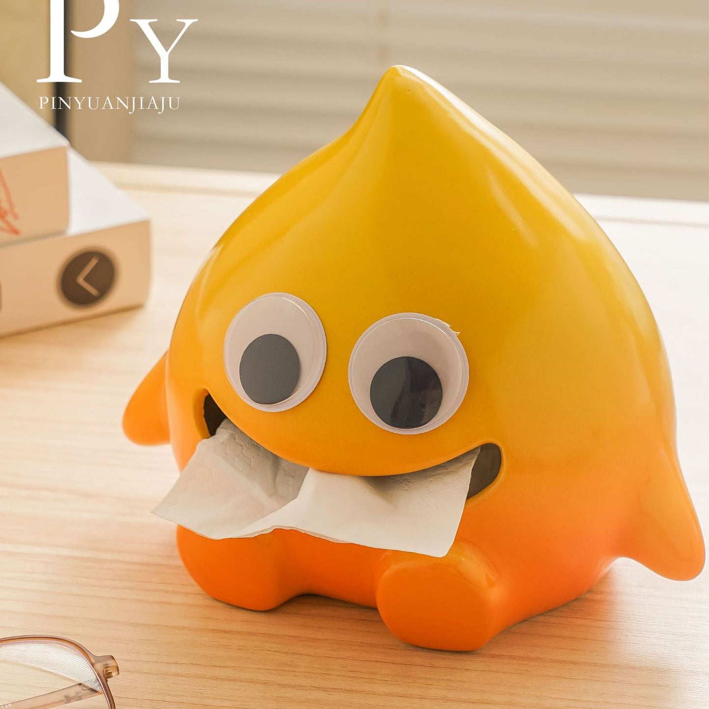Little Flame Ceramic Tissue Box