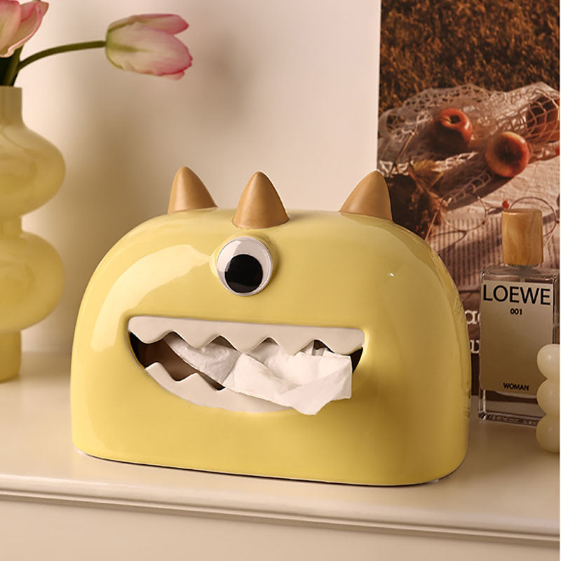 Little Monster Ceramic Tissue Box