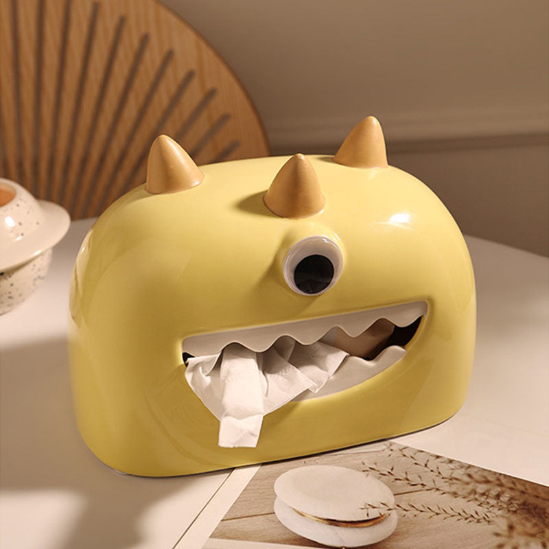 Little Monster Ceramic Tissue Box