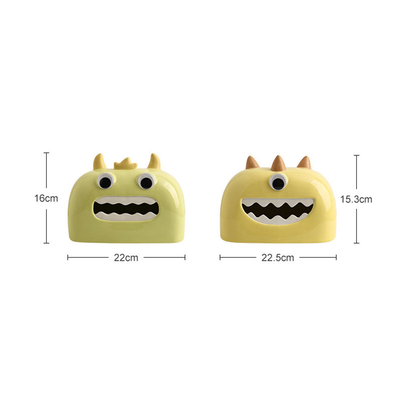Little Monster Ceramic Tissue Box