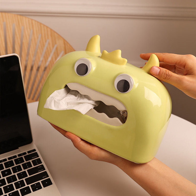 Little Monster Ceramic Tissue Box