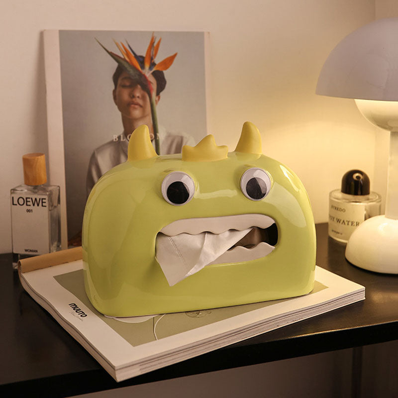 Little Monster Ceramic Tissue Box