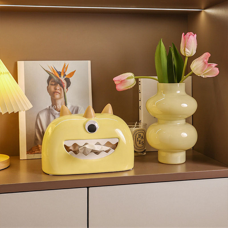 Little Monster Ceramic Tissue Box