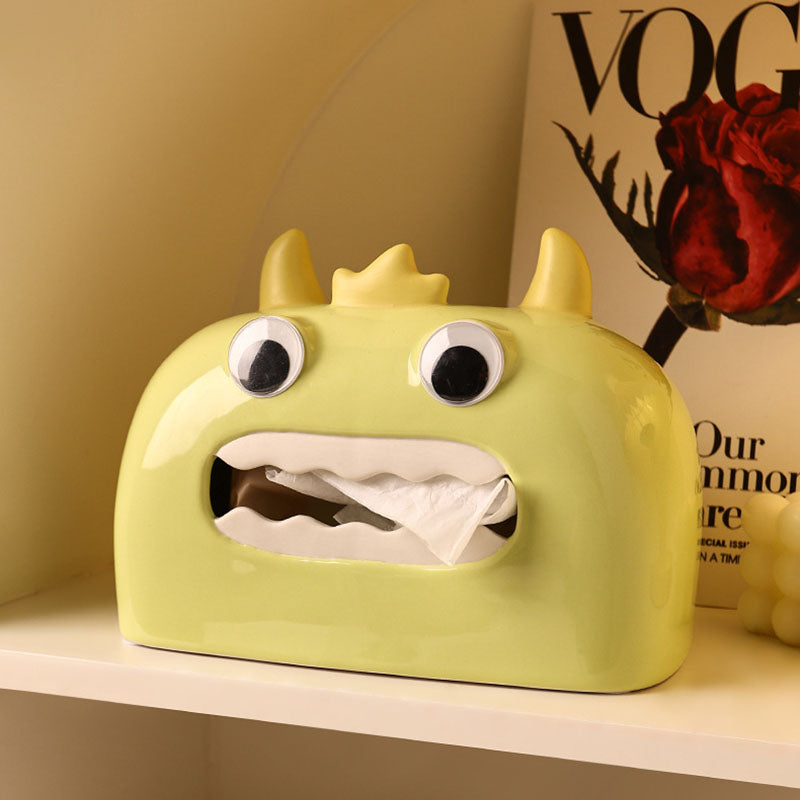 Little Monster Ceramic Tissue Box