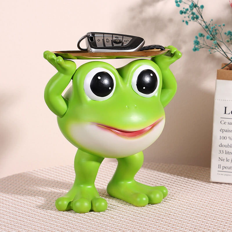 Kleines Frosch-Tablett-Ornament
