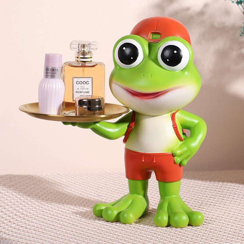 Kleines Frosch-Tablett-Ornament