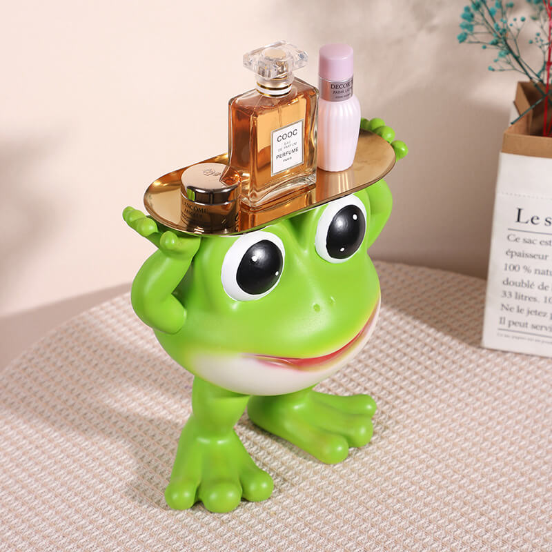 Kleines Frosch-Tablett-Ornament