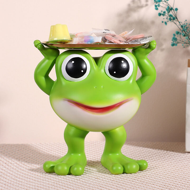 Kleines Frosch-Tablett-Ornament