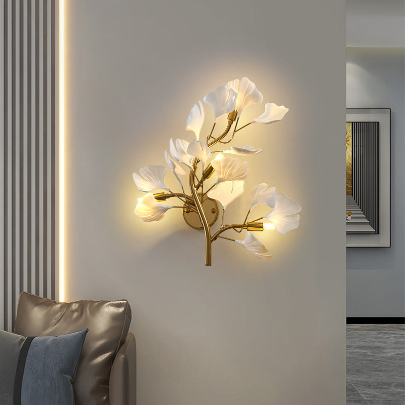 Luxurious Ginkgo Leaf Wall Lamp