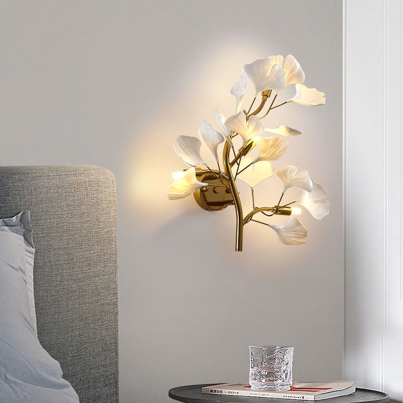 Luxurious Ginkgo Leaf Wall Lamp