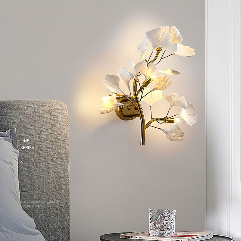 Luxurious Ginkgo Leaf Wall Lamp