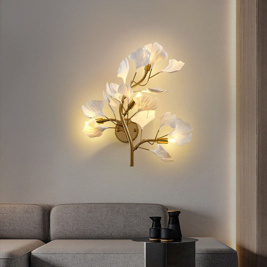 Luxurious Ginkgo Leaf Wall Lamp