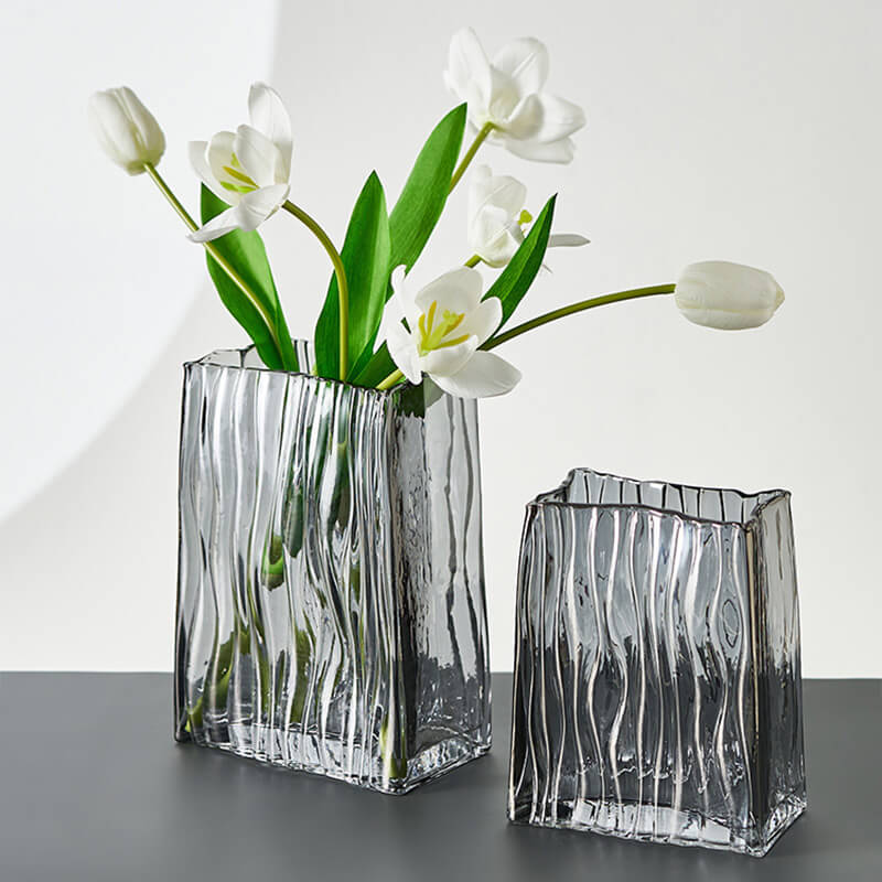 Vase en verre léger et luxueux portable